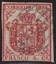 Spain 1854 Spain Coat 4 Cu Carmin Edifil 33. esp 33 1. Subida por susofe